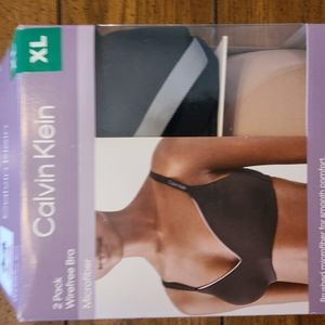 NEVER USED CALVIN KLEIN XL TWO PACK WIREFREE BRA